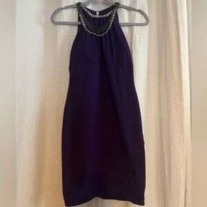 Purple Rhinestone Dress